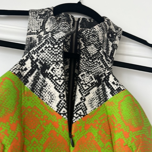 Josh Goot Snake Print Sculpt Racer Back Dress S US4/AUS 8 Australian Dion Lee - Picture 5 of 8